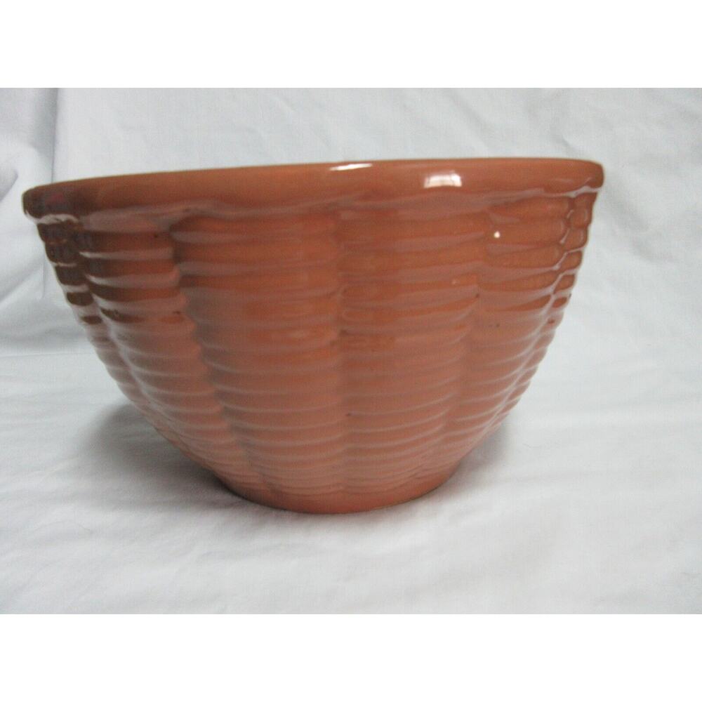 Vintage Watt Mixing Bowl Peach 9" X 5" Made in the U.S.A. #6